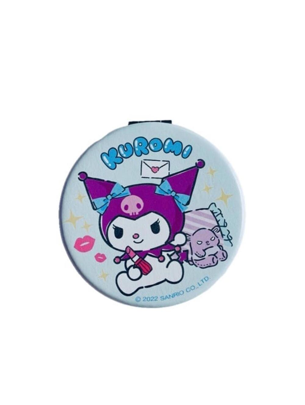 Sanrio Kuromi Compact Mirror Dual Sided Magnifying Slim Travel NWT